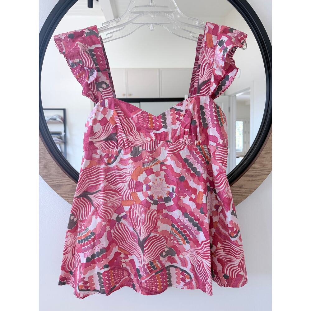 Chufy Red Print Top NWT small